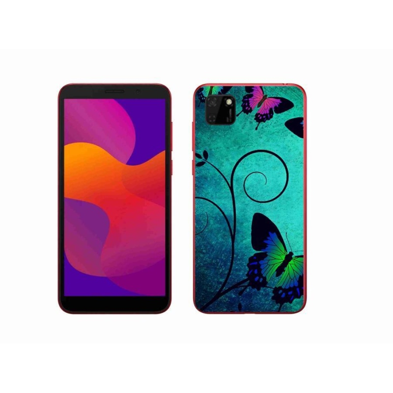 Gelový kryt mmCase na mobil Honor 9S - barevní motýli