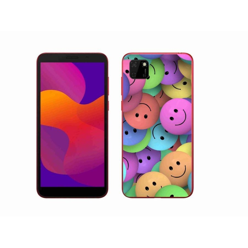 Gelový kryt mmCase na mobil Honor 9S - barevní smajlíci