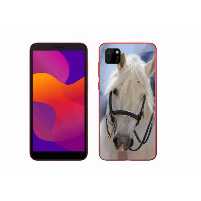 Gelový kryt mmCase na mobil Honor 9S - bílý kůň