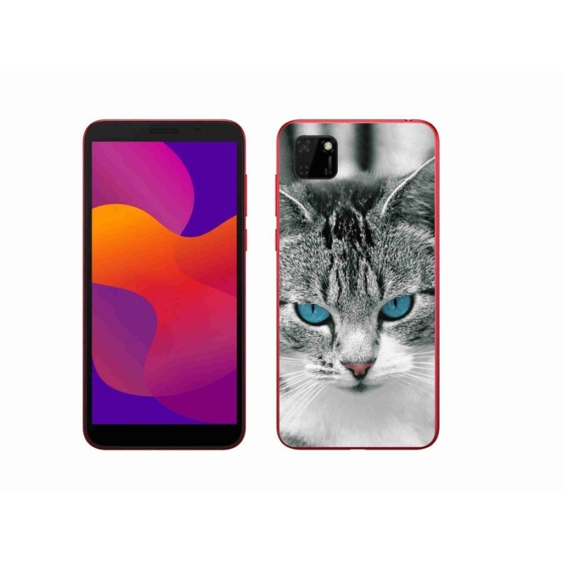 Gelový kryt mmCase na mobil Honor 9S - kočičí pohled 1