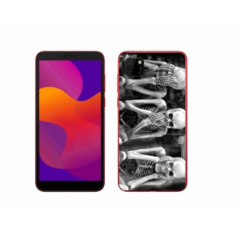 Gelový kryt mmCase na mobil Honor 9S - kostlivci