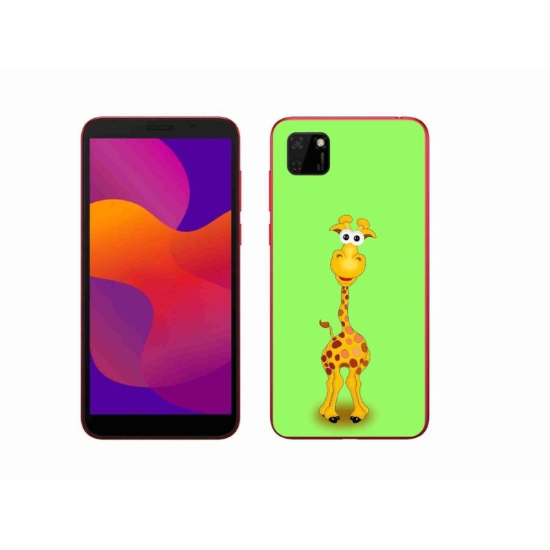 Gelový kryt mmCase na mobil Honor 9S - kreslená žirafa