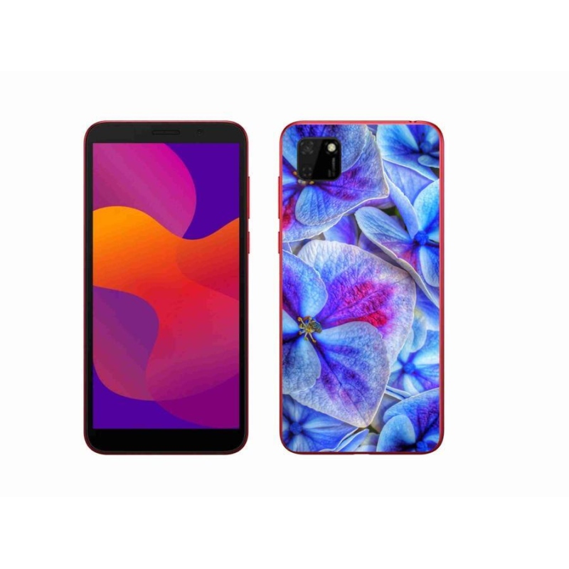 Gelový kryt mmCase na mobil Honor 9S - modré květy 1