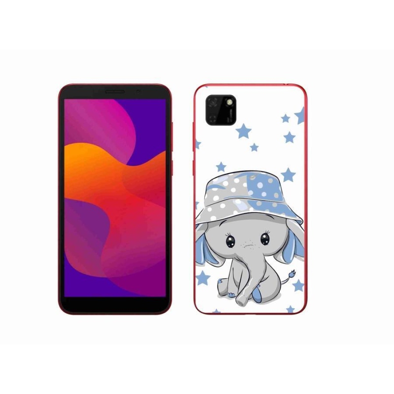 Gelový kryt mmCase na mobil Honor 9S - modrý slon
