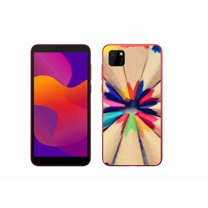 Gelový kryt mmCase na mobil Honor 9S - pastelky