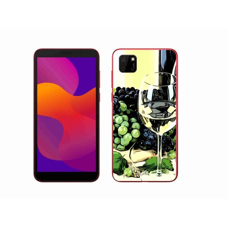 Gelový kryt mmCase na mobil Honor 9S - sklenka vína