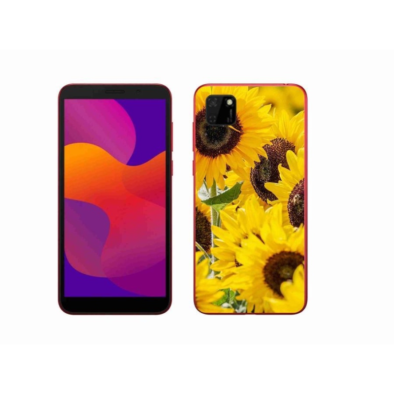 Gelový kryt mmCase na mobil Honor 9S - slunečnice