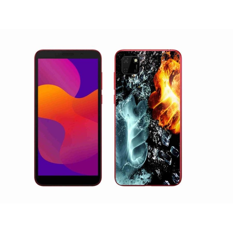 Gelový kryt mmCase na mobil Honor 9S - voda a oheň