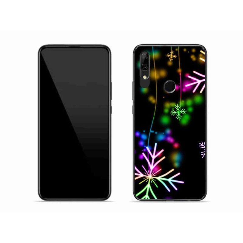 Gelový kryt mmCase na mobil Honor 9X - barevné vločky