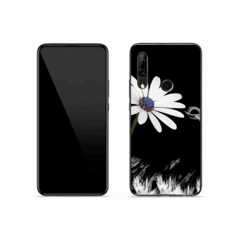 Gelový kryt mmCase na mobil Honor 9X - bílá květina