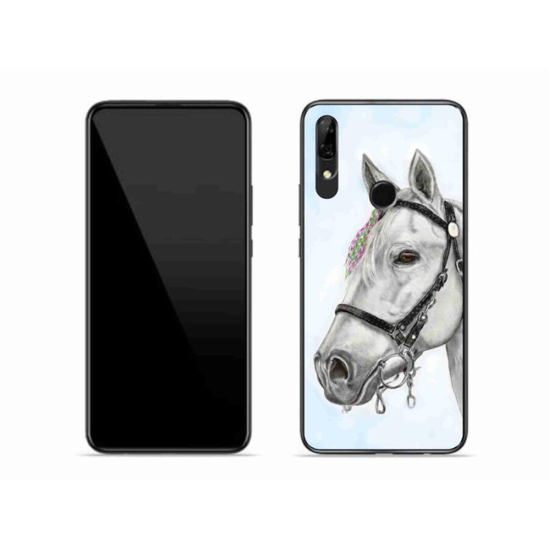 Gelový kryt mmCase na mobil Honor 9X - bílý kůň 1