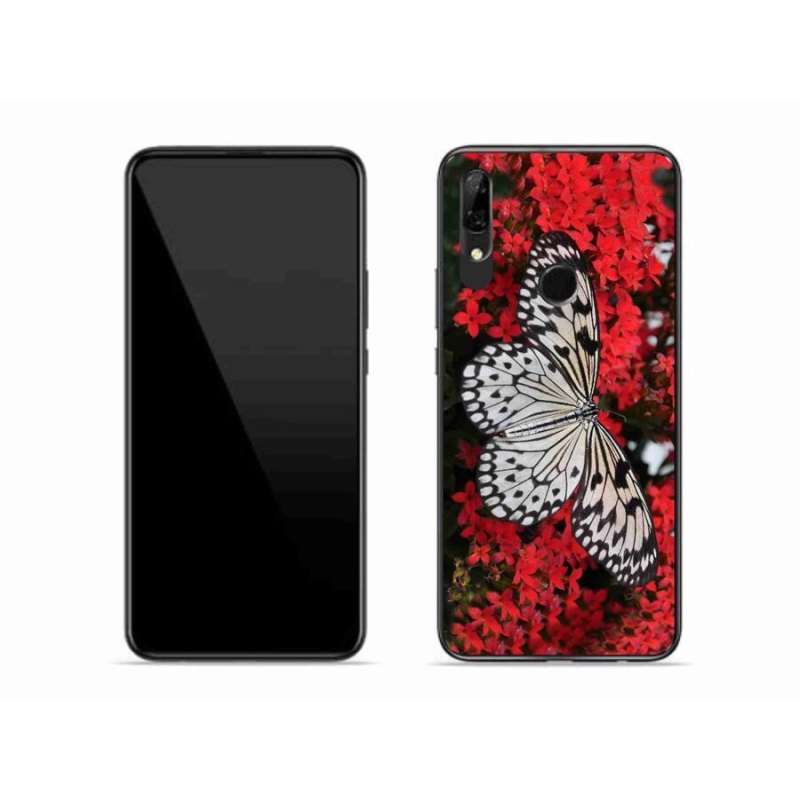 Gelový kryt mmCase na mobil Honor 9X - černobílý motýl 1