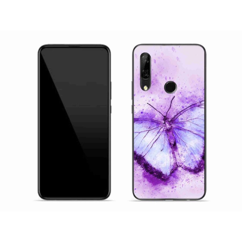 Gelový kryt mmCase na mobil Honor 9X - fialový motýl