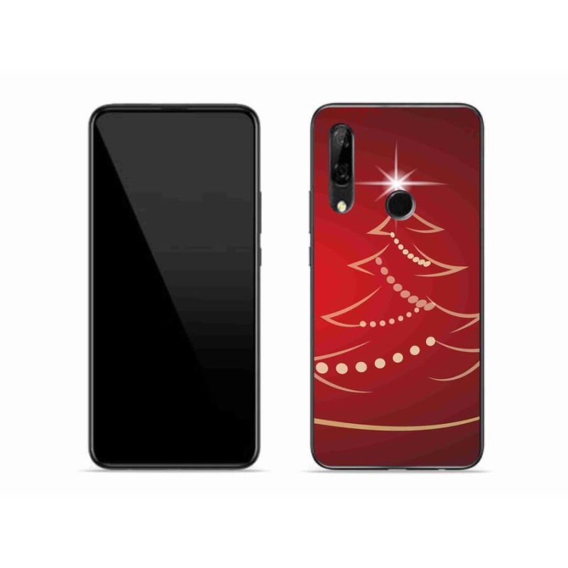 Gelový kryt mmCase na mobil Honor 9X - kreslený vánoční stromek