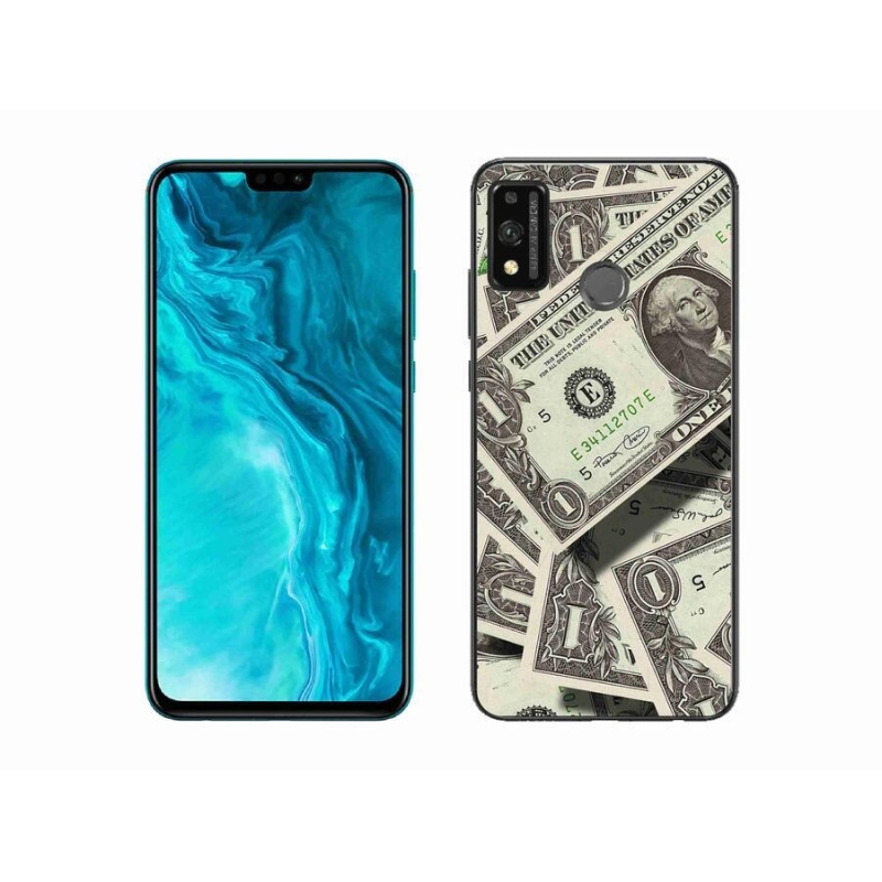 Gelový kryt mmCase na mobil Honor 9X Lite - americký dolar