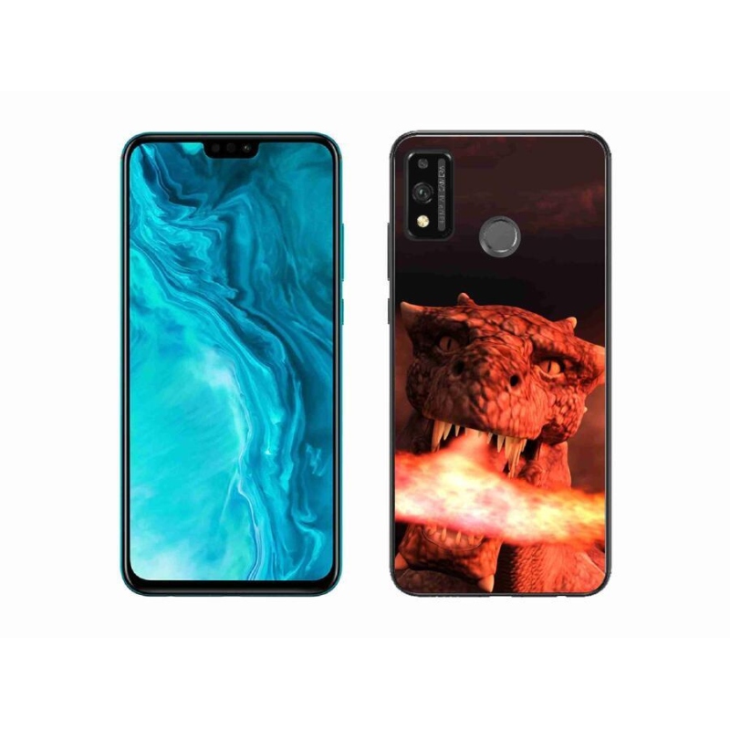 Gelový kryt mmCase na mobil Honor 9X Lite - drak