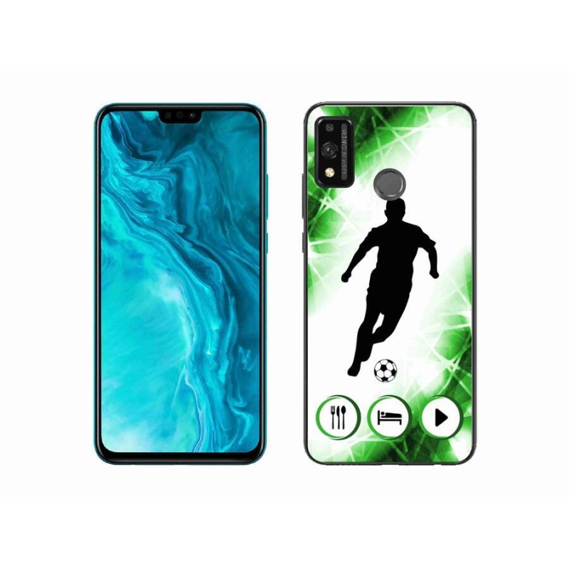 Gelový kryt mmCase na mobil Honor 9X Lite - fotbalista