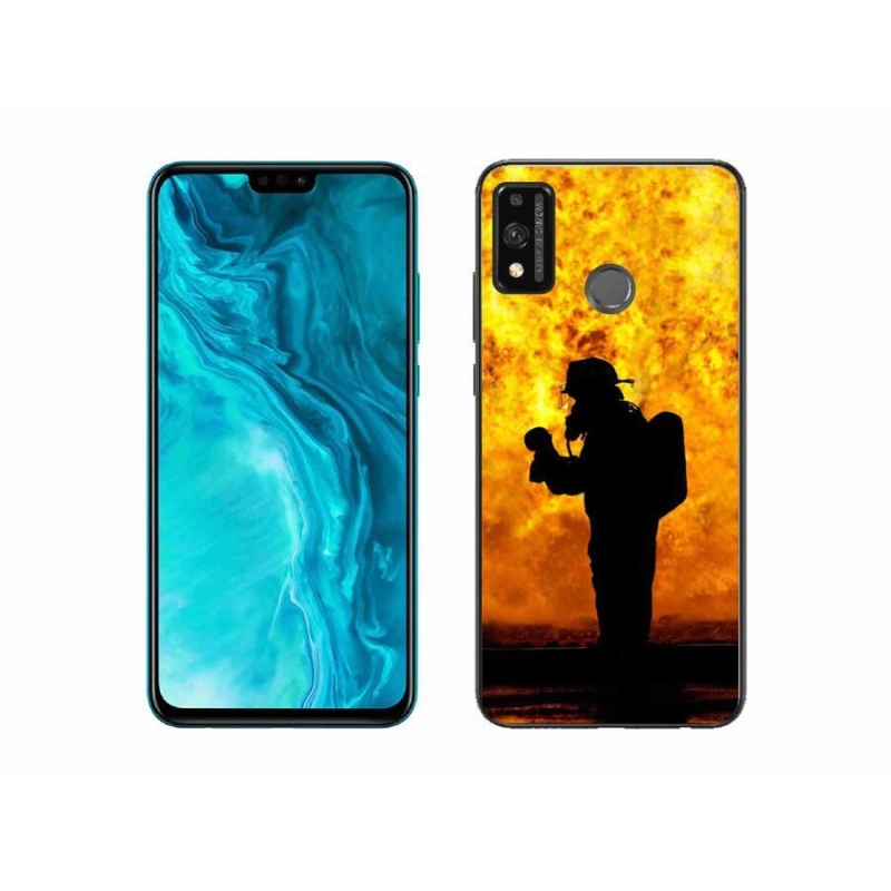 Gelový kryt mmCase na mobil Honor 9X Lite - hasič