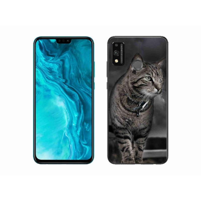 Gelový kryt mmCase na mobil Honor 9X Lite - kočka