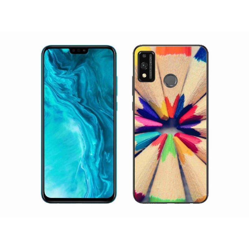 Gelový kryt mmCase na mobil Honor 9X Lite - pastelky