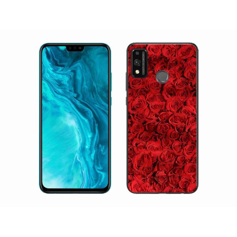 Gelový kryt mmCase na mobil Honor 9X Lite - růže