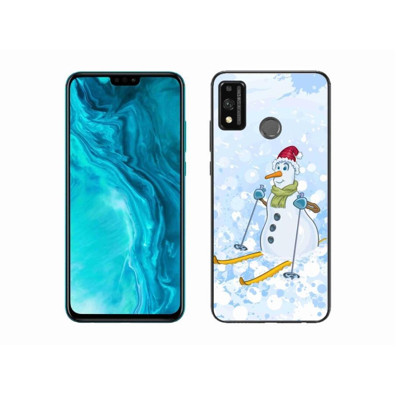 Gelový kryt mmCase na mobil Honor 9X Lite - sněhulák