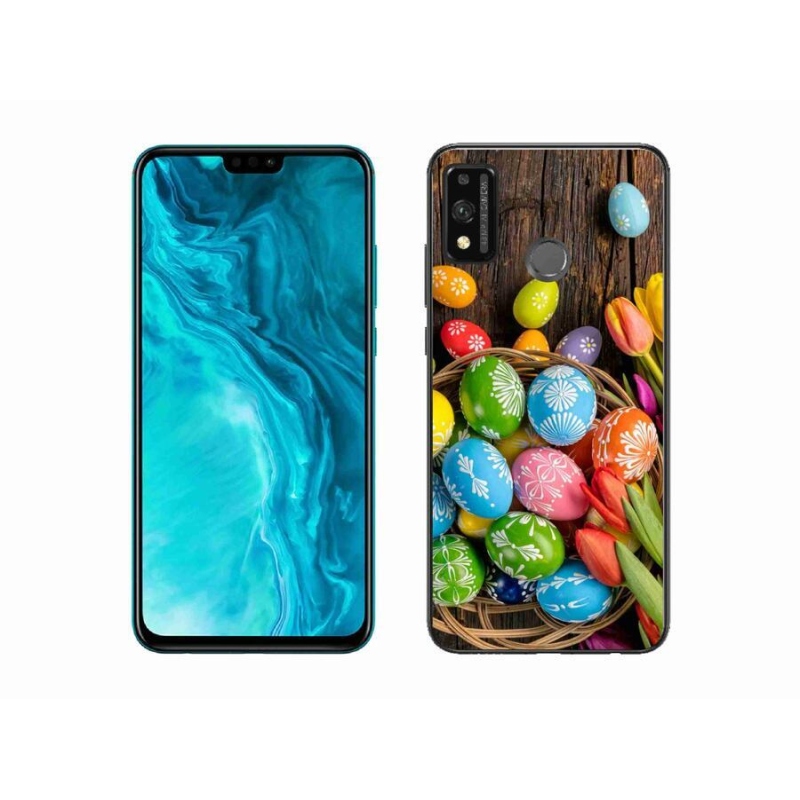 Gelový kryt mmCase na mobil Honor 9X Lite - velikonoční vajíčka