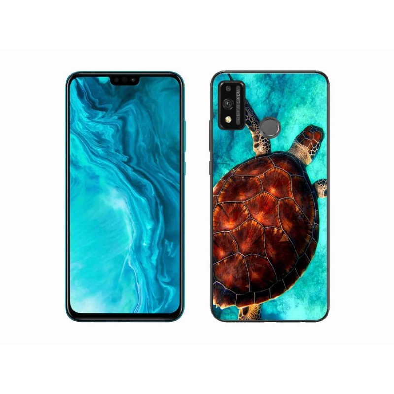 Gelový kryt mmCase na mobil Honor 9X Lite - želva