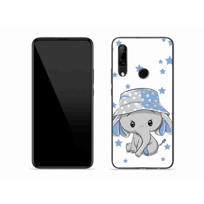 Gelový kryt mmCase na mobil Honor 9X - modrý slon