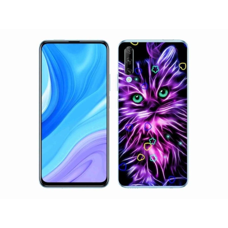 Gelový kryt mmCase na mobil Honor 9X Pro - abstraktní kočka