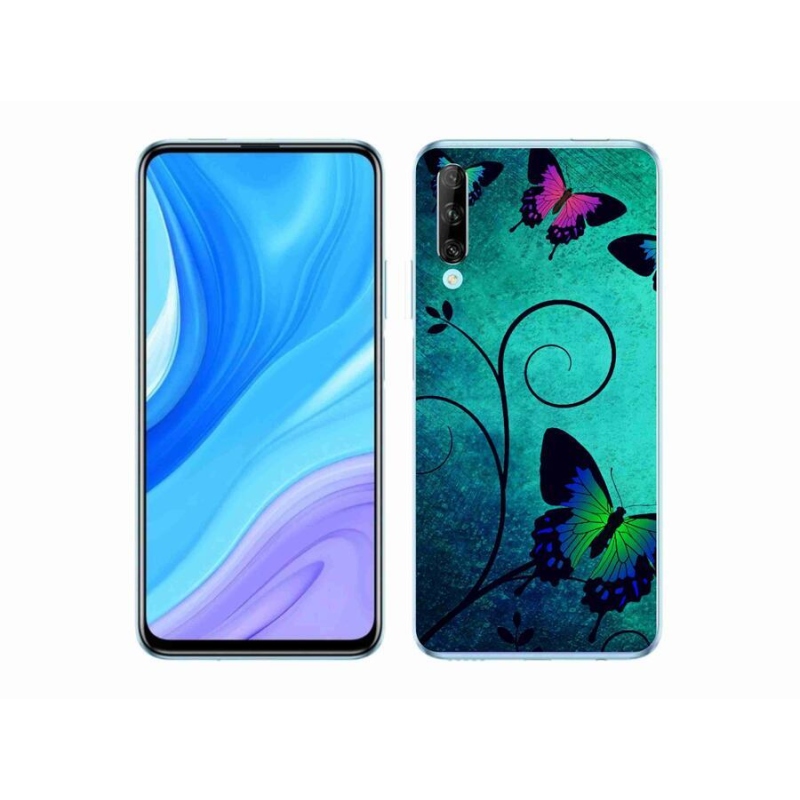Gelový kryt mmCase na mobil Honor 9X Pro - barevní motýli