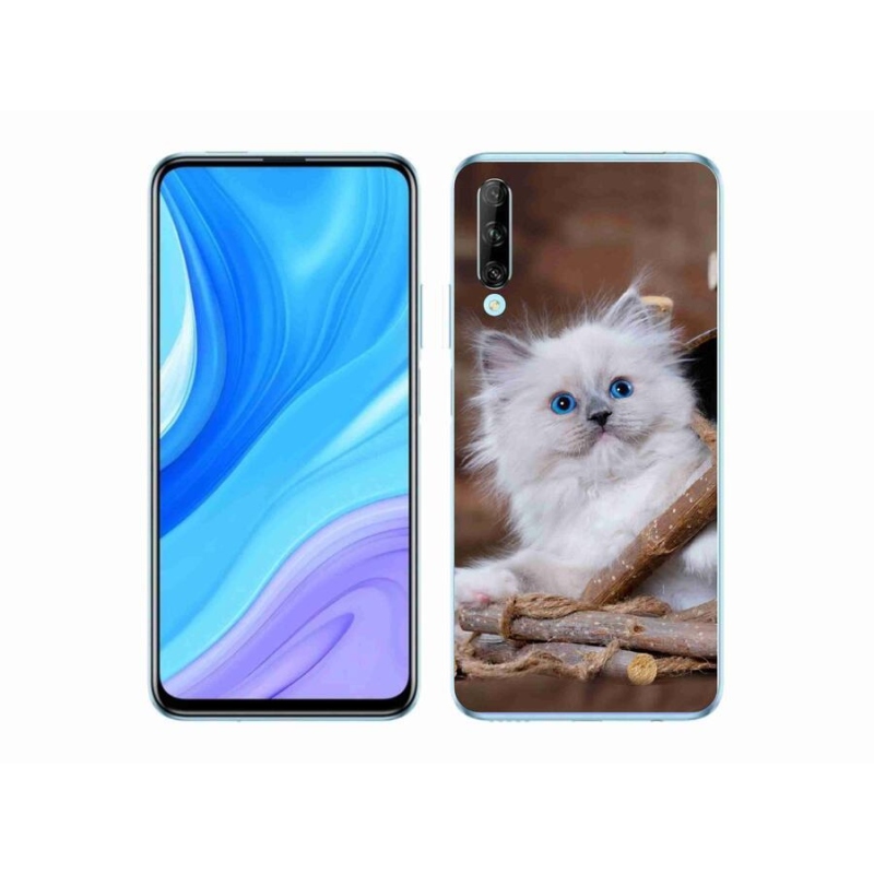 Gelový kryt mmCase na mobil Honor 9X Pro - bílé kotě