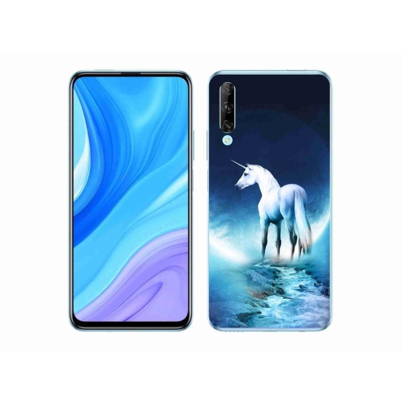 Gelový kryt mmCase na mobil Honor 9X Pro - bílý jednorožec