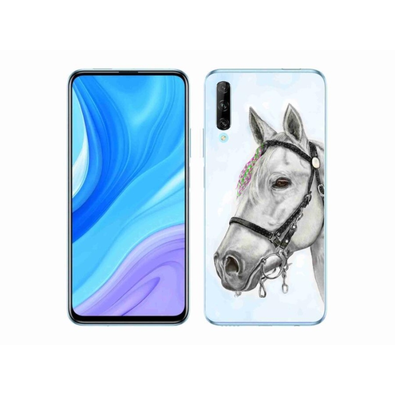 Gelový kryt mmCase na mobil Honor 9X Pro - bílý kůň 1