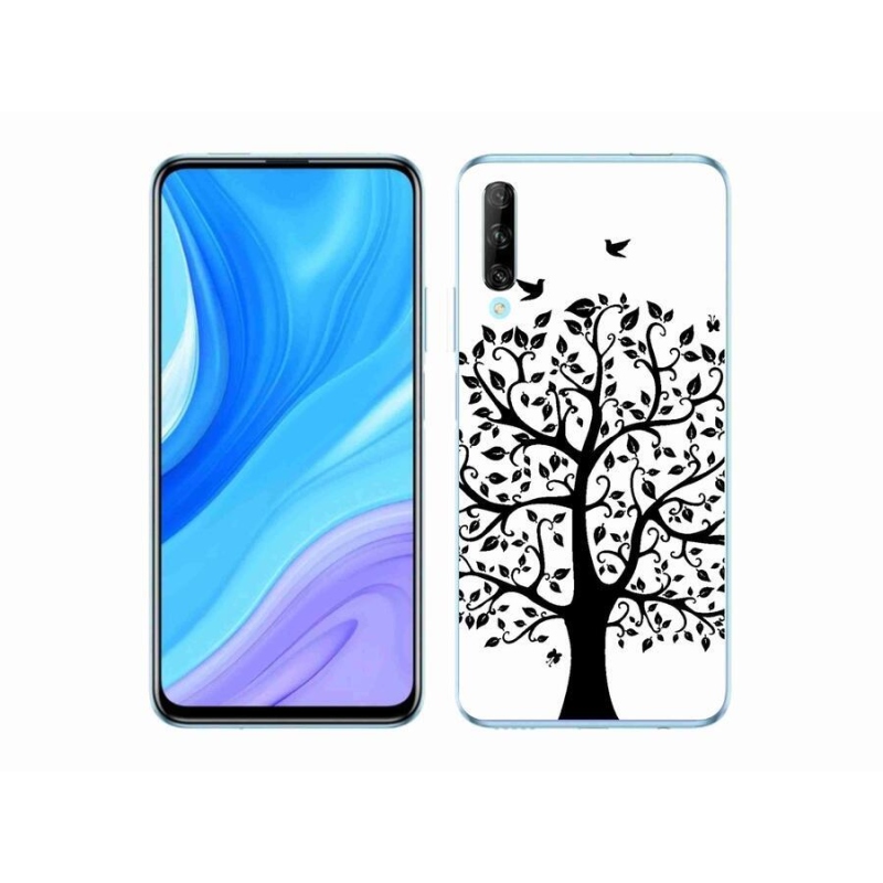 Gelový kryt mmCase na mobil Honor 9X Pro - černobílý strom