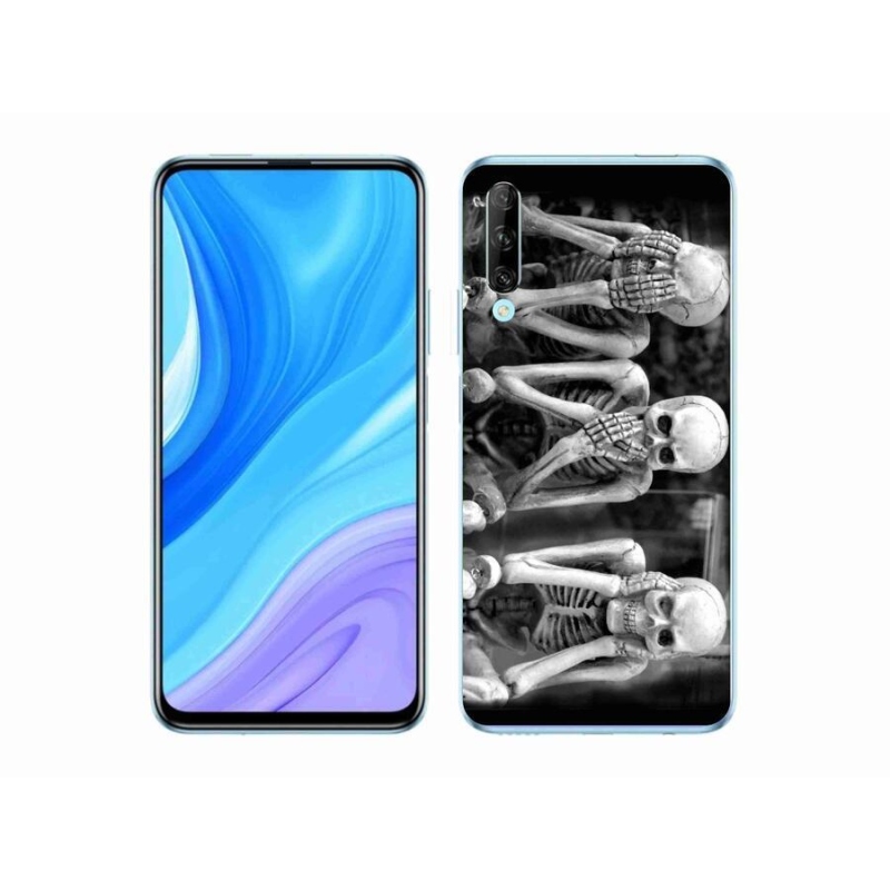 Gelový kryt mmCase na mobil Honor 9X Pro - kostlivci