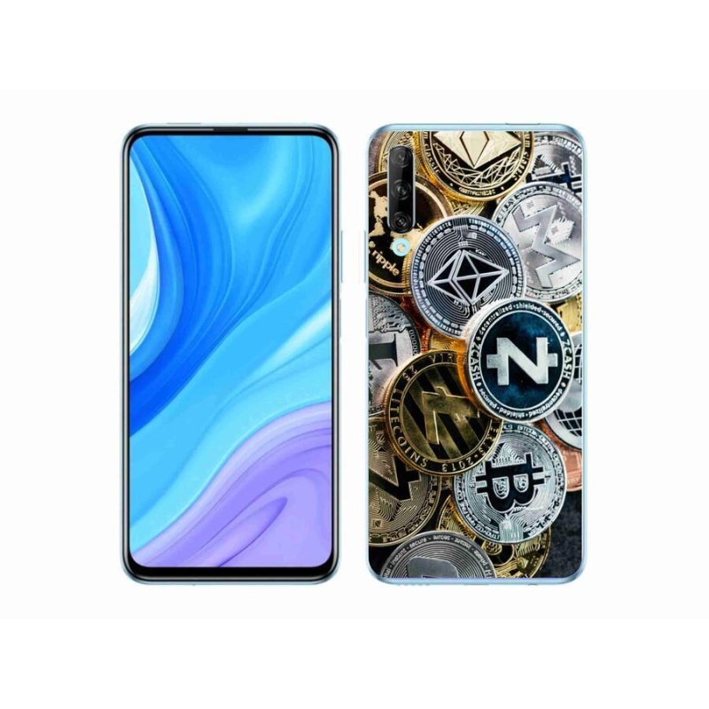 Gelový kryt mmCase na mobil Honor 9X Pro - kryptoměny