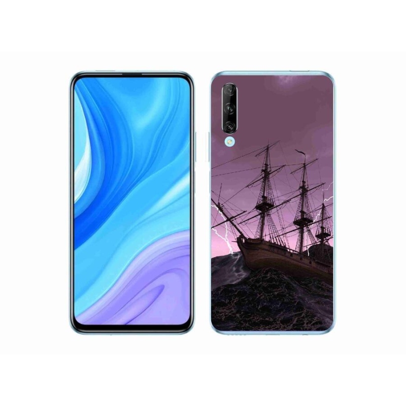 Gelový kryt mmCase na mobil Honor 9X Pro - loď v bouři