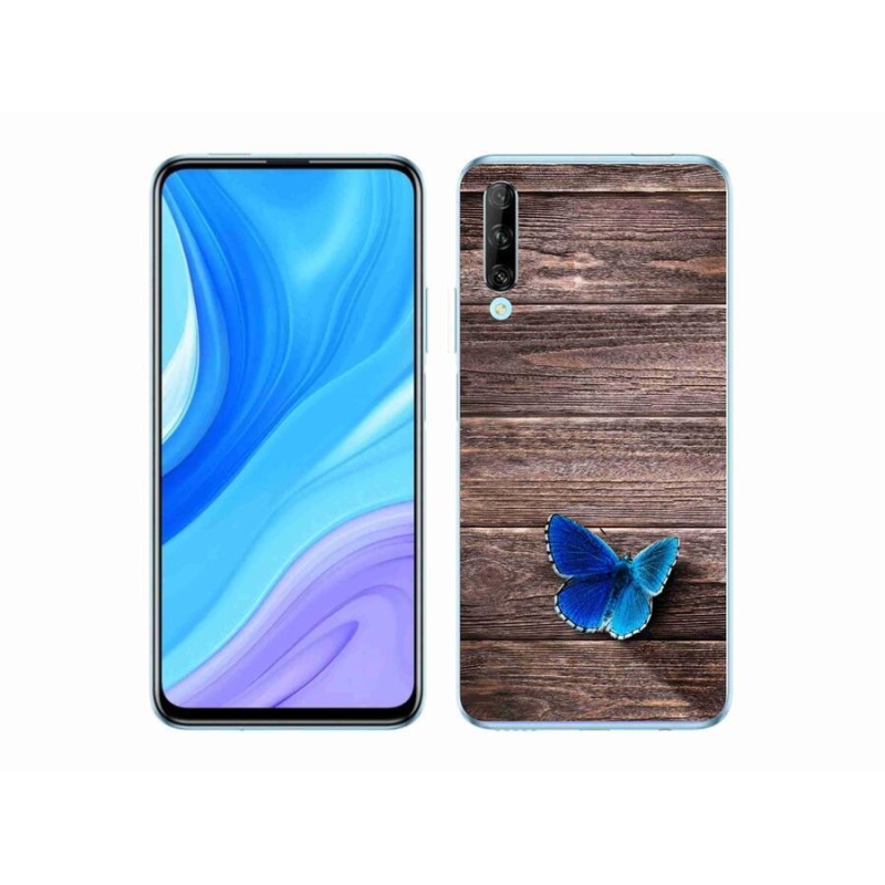 Gelový kryt mmCase na mobil Honor 9X Pro - modrý motýl 1