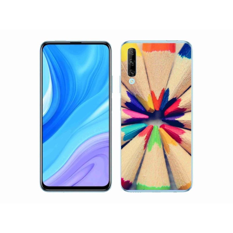 Gelový kryt mmCase na mobil Honor 9X Pro - pastelky