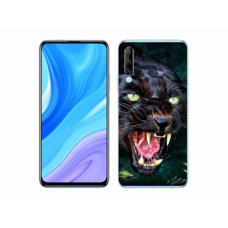 Gelový kryt mmCase na mobil Honor 9X Pro - rozzuřený černý panter