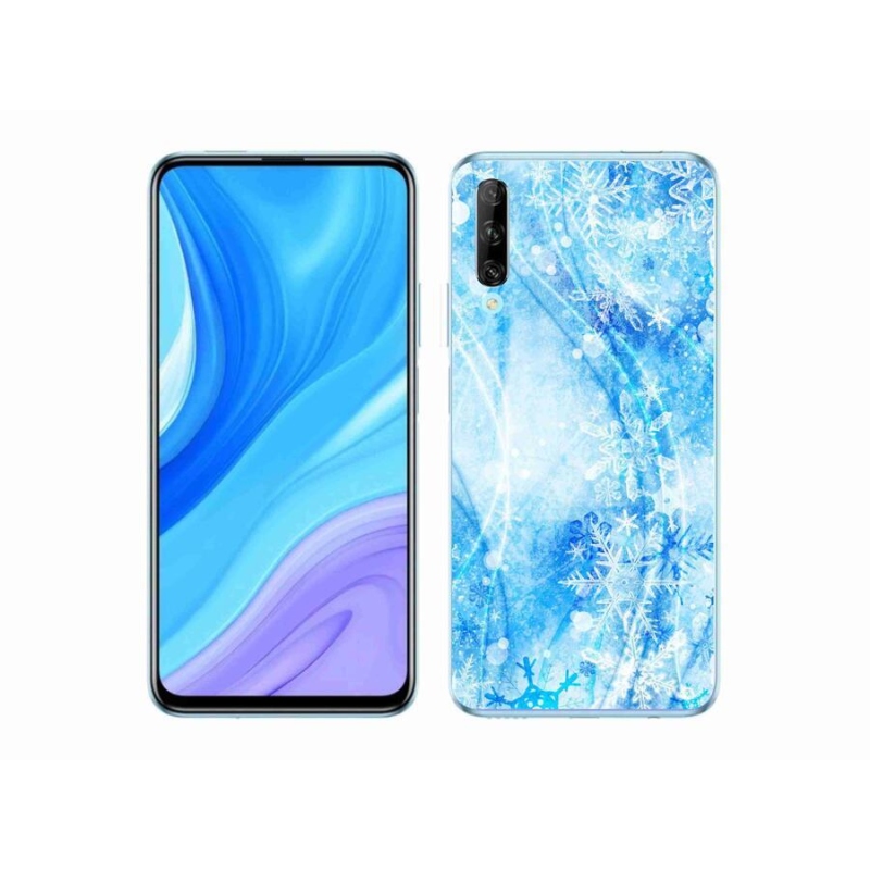 Gelový kryt mmCase na mobil Honor 9X Pro - sněhové vločky