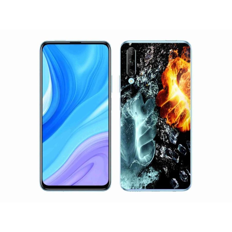 Gelový kryt mmCase na mobil Honor 9X Pro - voda a oheň