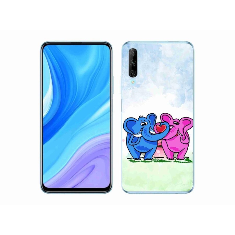 Gelový kryt mmCase na mobil Honor 9X Pro - zamilovaní sloni