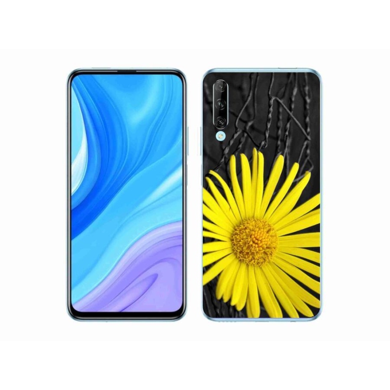 Gelový kryt mmCase na mobil Honor 9X Pro - žlutá květina
