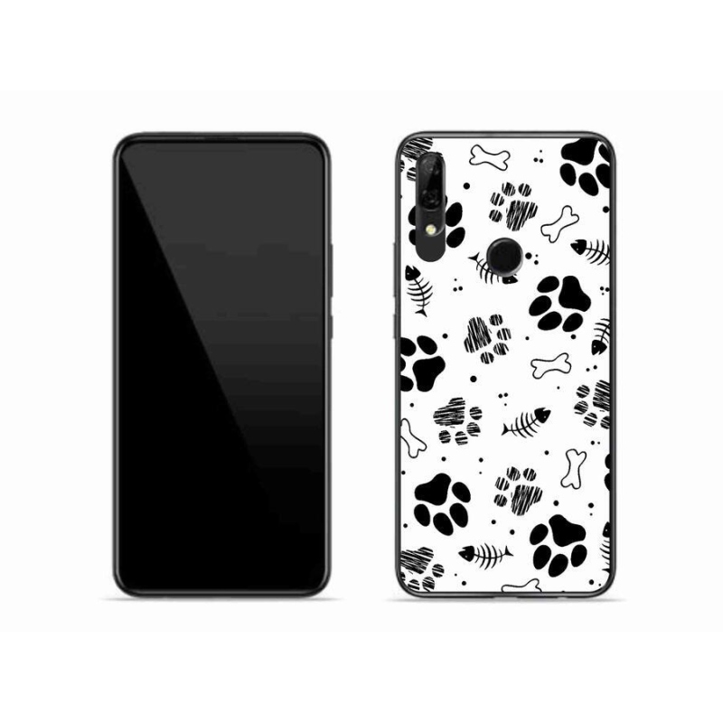 Gelový kryt mmCase na mobil Honor 9X - psí tlapky 1