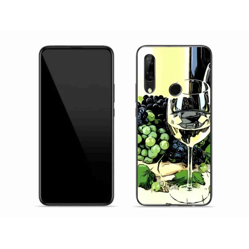 Gelový kryt mmCase na mobil Honor 9X - sklenka vína
