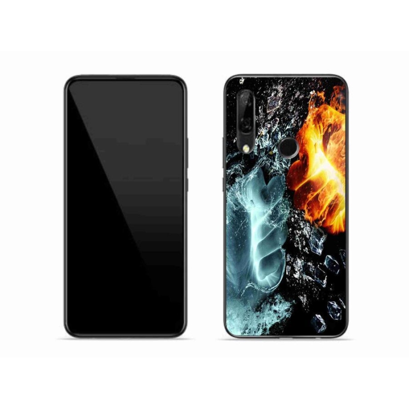 Gelový kryt mmCase na mobil Honor 9X - voda a oheň