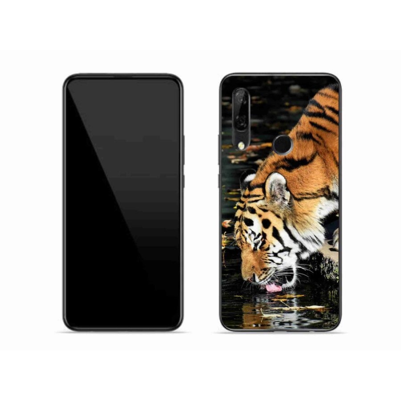 Gelový kryt mmCase na mobil Honor 9X - žíznivý tygr