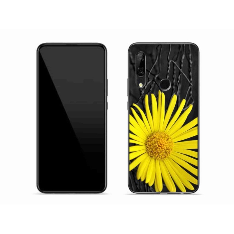 Gelový kryt mmCase na mobil Honor 9X - žlutá květina